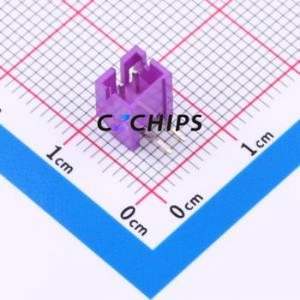 HC-PH-2AWD-P-K-10 Wire-to-Board Pin Header Bent Lead Through Hole,P=2mm Connector 1x2P 2mm Right Angle Insert PH - Product Image 1