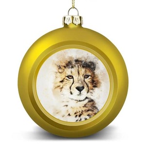 Image personnalisée Ornements de boules de Noël en PVC de haute qualité Flocage et galvanoplastie de taille personnalisée pour la décoration intérieure Boîte d'emballage - Product Image 1