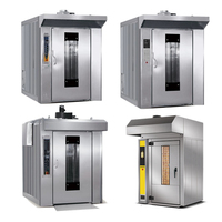 Four à gaz professionnel à 2 étages 4 plateaux de grande capacité Équipement de boulangerie Machine de machines de boulangerie