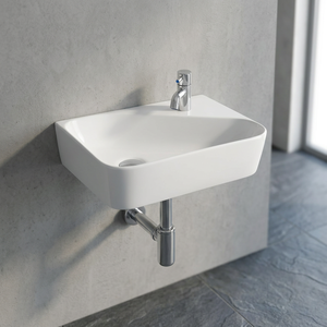 Lavabo Redondo de Cerámica para Colgar en la Pared, Lavamanos de Grado Hospitalario para Proyectos de Baños Comerciales de Hoteles de Lujo - Product Image 6
