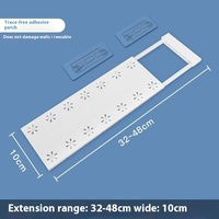 GREENSIDE Rack de rangement rétractable sans clous Cloison de rangement en plastique pour dortoir cuisine Rack laminé Organisation