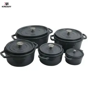 Kitchen Ware Cooking Pots Cast Iron Set Cookware Casserole 14cm 20cm 24cm 26cm 31cm