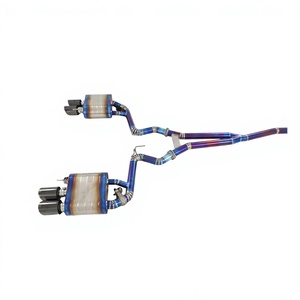 Kit de performance sportif en titane poli avec soupape pour <span class=keywords><strong>Ford</strong></span> Mustang, silencieux professionnel SS304 pour course, vente en gros d'usine - Product Image 3