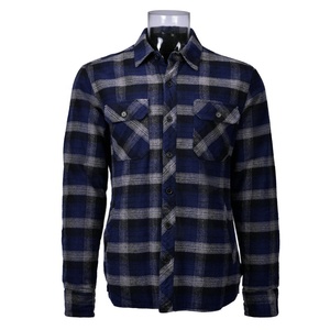 Inverno degli uomini Della <span class=keywords><strong>Camicia</strong></span> 100% Degli Uomini Della <span class=keywords><strong>Camicia</strong></span> di Flanella di Cotone <span class=keywords><strong>A</strong></span> Maniche Lunghe Giacca <span class=keywords><strong>Camicia</strong></span> - Product Image 1
