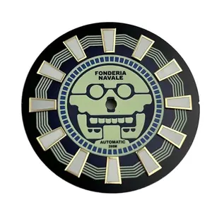 Bagian Jam desain koin bercahaya dial kustom untuk panggilan jam untuk produsen Pergerakan Jepang
