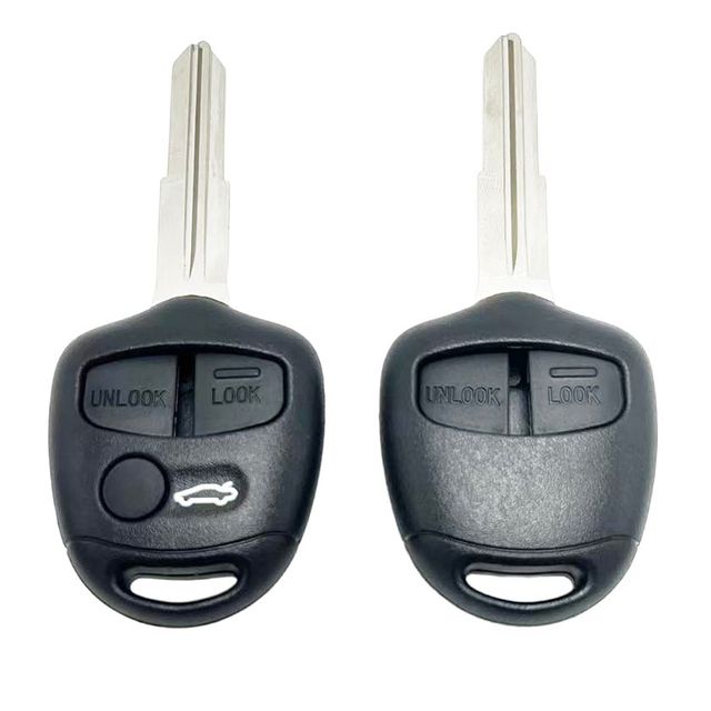2 Buttons Factory Remote Control Car Key for Mitsubishi Auto Vehicle Fob With MIT11 Uncut Blank Blade Manufacturer