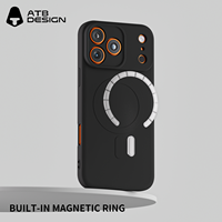 Étui magnétique de luxe en silicone ATB pour iPhone 17 Pro Max étui de téléphone portable en silicone pour iPhone 16 15 14 13 12