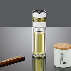 Bouteille de séparation de thé Beeman en promotion avec affichage LED de la température, tasse isotherme double paroi en acier inoxydable 350 ml pour <span class=keywords><strong>voiture</strong></span> et bureau, à boire directement - Product Image 2