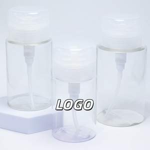 Customized 60 100 150 <b>200ml</b> 2oz 5oz Large Flat Shoulder Cosmetic Cleanser <b>Bottle</b> Plastic <b>Bottles</b> with Cap - Product Image 3