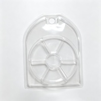 Plateau en blister PET transparent sur mesure pour têtes de jig de pêche, boîte d'emballage thermoformée transparente en gros