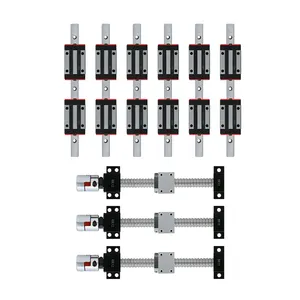 Nuovo set di viti a ricircolo di sfere SFU1605-400/700/1000 con BKBF12 e guida lineare per kit cnc