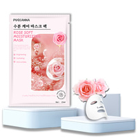 Masque facial de beauté pour le visage, hydratant en profondeur, blanchissant, à l'acide hyaluronique de sodium, à la pomme et au thé vert, fabriqué directement par PUQIANNA