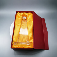 Trophée de bureau en cristal gravé et poli, personnalisé avec logo sur mesure, cadeau d'entreprise de fabricant renommé