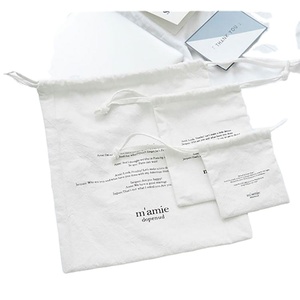 High Quality Personalize LOGO Custom Cotton Muslin Drawstring <b>Bags</b> Recyclable Cotton <b>Fabric</b> Drawstring Gym Sports <b>Bags</b> - Product Image 1