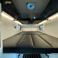 Remorque de camping-car de luxe pour vélo, tente pop-up, carrosserie rigide hybride tout-terrain pour camion, camping en plein air, fabrication chinoise