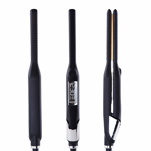 Slim Plates Small Pencil Flat Iron Short <strong>Hair</strong> Mini Dual Voltage Private Label Man Titanium <strong>Hair</strong> <strong>Straightener</strong> <strong>for</strong> <strong>Men</strong> Making - Product Image 6