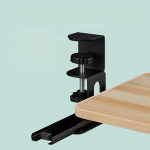 Plateau de clavier de haute qualité, extensible, à fixer sous le bureau, ergonomique, aspect bois, couleur naturelle - Product Image 4