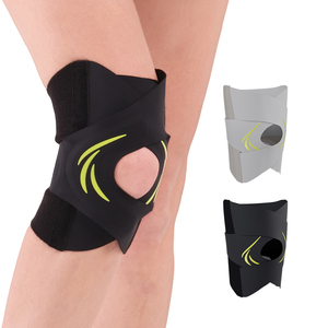 Genouillère de soutien unisexe personnalisée, respirante, en nylon et polyester, avec stabilisateurs latéraux ajustables pour les sports de plein air et l'entraînement - Product Image 1