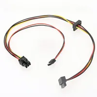 Cable de Alimentación para Placa Base HP, Disco Duro HDD SSD DVD, Cable SATA de 6 Pines a 15 Pines para HP ProDesk 400G1 600 680G