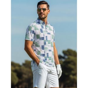 Camisa Polo de Golf Personalizada para Hombre, de Secado Rápido, Manga Corta, Estampada, con Cuello, Informal - Product Image 3