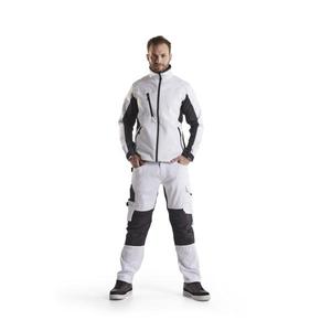 BLAKLADER-Chaqueta Softshell 495025161098M Blanco/Gris oscuro-EAN 7330509662809 CHAQUETAS DE TRABAJO INVIERNO SOFTSHELL Y CHAQUETAS ACOLCHADAS - Product Image 3