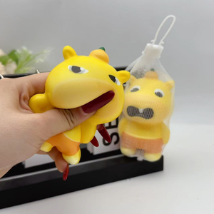 Figurine de Capybara Jaune Squishy, Jouet Anti-Stress à Rebond Lent pour Enfants de 2 à 4 Ans, Unisexe, en Matériau TPE - Product Image 5