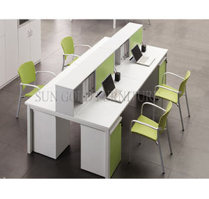 Mobilier de bureau <span class=keywords><strong>Cloison</strong></span> à base de carrelage <span class=keywords><strong>Cloison</strong></span> de bureau 3 personnes Poste de travail - Product Image 2