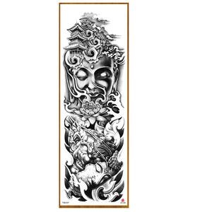 TQB-54 Fournitures de <span class=keywords><strong>tatouage</strong></span> pour bras et jambes, manches complètes, fleurs, <span class=keywords><strong>horloge</strong></span>, tatouages temporaires en croissance, autocollants de <span class=keywords><strong>tatouage</strong></span> - Product Image 5