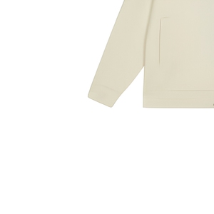 Veste en tricot beige pour homme de qualité supérieure 360 GSM, fermeture éclair intégrale, col ouvert, poignets côtelés, vêtement <span class=keywords><strong>d</strong></span>'extérieur <span class=keywords><strong>d</strong></span>écontracté, personnalisable OEM ODM - Product Image 5