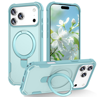 Funda Magnética para iPhone 17 Pro Max con Soporte, Protección de Grado Militar, Funda Resistente para iPhone 17e, 16e, Air 16 Plus