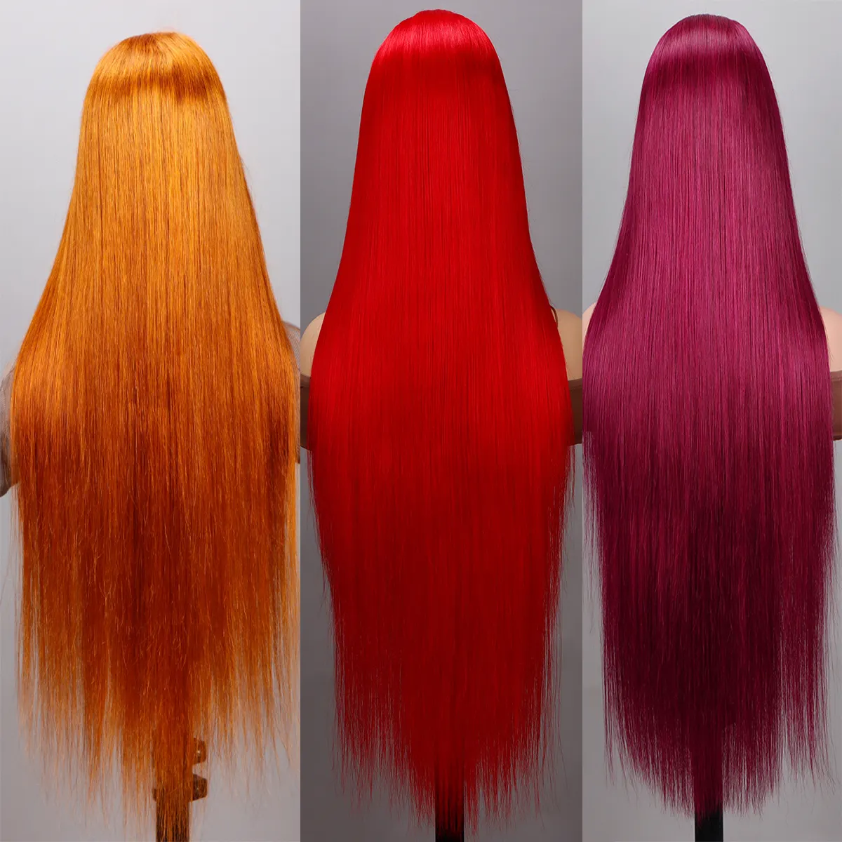 Spitzen-Front farbige Perücken 13 × 4 4 × 4 13 × 6 zweifarbige echthaar-Perücken transparente Spitzen-Salon-Stilistik-Echthaar-farbige Perücke
