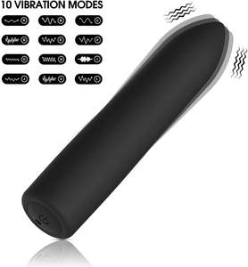 Mini bala vibrador 10 modos para punto G estimulación del clítoris <span class=keywords><strong>placer</strong></span> para mujer USB recargable juguete sexual masajeador Personal - Product Image 4