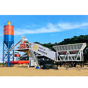 Línea de producción móvil de mezcla por lotes de nuevo diseño, planta dosificadora de hormigón, proveedor de China - Product Image 1