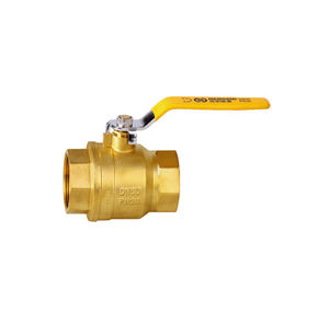 วาล์วบอลทองเหลืองขนาด 1 1/4 นิ้ว 600CWP NPT พร้อมมือจับล็อค - Product Image 4