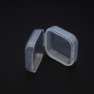 Transparent <b>Plastic</b> Storage Box <b>Square</b> 21x14x8cm Portable Jewelry Organizer PP Material Neatening <b>Container</b> - Product Image 4