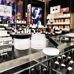 Trong Suốt Trong Suốt Pet Nhựa <span class=keywords><strong>Jar</strong></span> 500Ml <span class=keywords><strong>30Ml</strong></span> 60Ml 100Ml 120Ml 200Ml 250Ml 300Ml Kem Mỹ Phẩm <span class=keywords><strong>Jar</strong></span> Với Nắp Màu Đen - Product Image 2