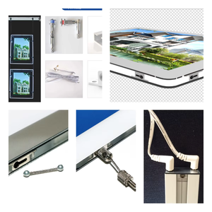 Boîte à lumière LED A3 Crystal 12V Power Indoor Display avec matériau acrylique rectangulaire pour publicité sur fenêtre de fourmi immobilière - Product Image 1