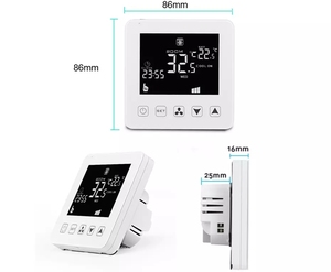 HY08AC-2-WIFI Holiday Mode <strong>Modbus</strong> RS485 0-10V 24V Tuya Wifi <strong>Thermostat</strong> for Central air Conditioner Fan Coil Units - Product Image 5