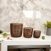 Panier de rangement pour fruits et fleurs en céramique Design floral élégant pour la cuisine et la maison