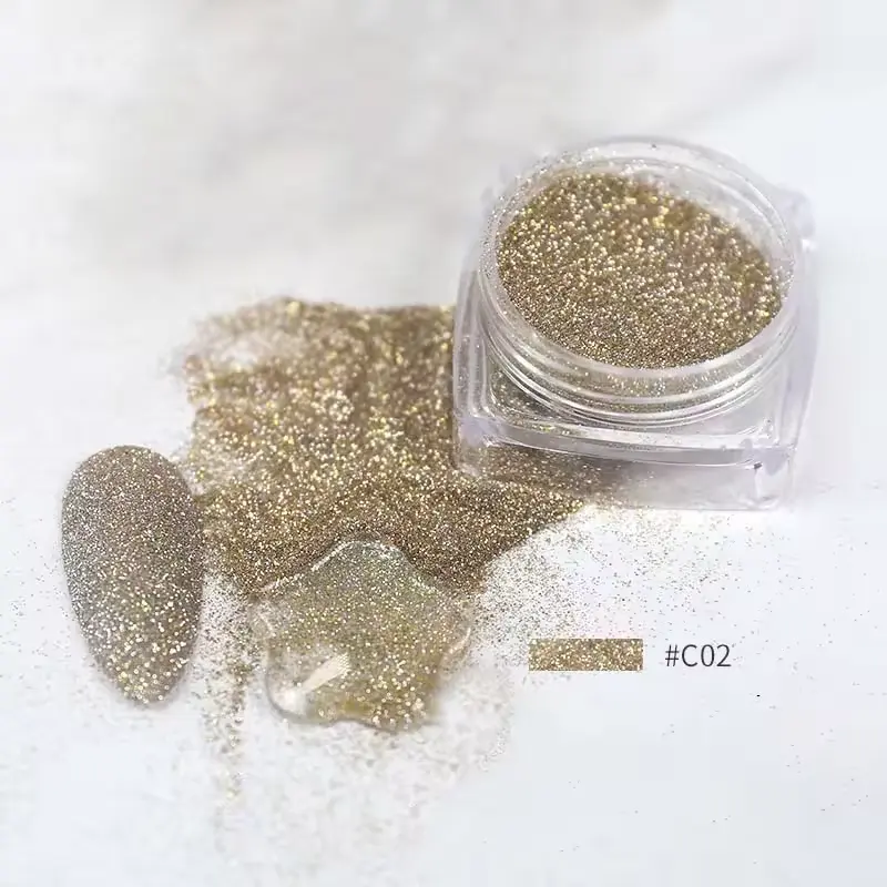Groothandel Bulk Oplosmiddelbestendige Reflecterende Glitter Poeder Super Flash Diamant Voor Nagels