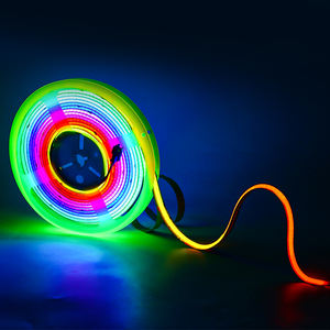 Alta calidad Magic RGB Cob Strip 576LEDs DC12V 24V Magic RGB COB Tira De Luces Light Dream Color Pixel Cob Strip - Product Image 2