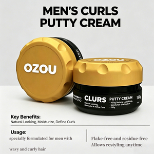 Crème Coiffante Définissante <span class=keywords><strong>7</strong></span>-<span class=keywords><strong>en</strong></span>-1 OZOU pour Hommes – Sensation Douce, Non Brillante, Crème Pâte Coiffante Sans Rinçage pour Boucles – 20 Ans d'Expérience Usine OZOU - Product Image 3