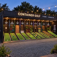 Mini-golf en conteneur : 10 jeux interactifs de putting, solution personnalisée tout-en-un pour la location événementielle et le divertissement commercial