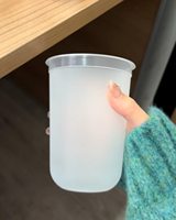 Gobelet en plastique en forme de U avec logo personnalisé pour mariage, 14oz 16oz 24oz, gobelet jetable transparent givré, gobelet en PP rigide pour smoothie, gobelet pour thé au lait à bulles