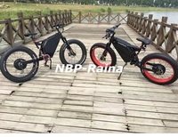 Kit de conversion de vélo électrique Fat Tire 20/24/26 pouces X4.0 52/72V2000W avec moteur de moyeu 170/190mm, onduleur sinusoïdal 45A et écran LCD SW900