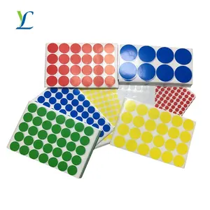 Colored Circle Stickers In Assorted 8 Colors Permanent Adhesive Sticker