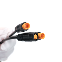 Adaptateur M8 en cuivre haute stabilité, installation facile, faisceau de câbles 1T2 3 broches IP65 PVC pour vélos électriques, véhicules électriques, barre lumineuse LED