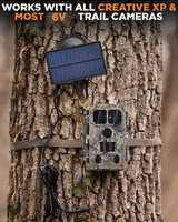 Caméra de chasse solaire 4K 48M avec contrôle WiFi par application, détection de mouvement pour la faune en extérieur