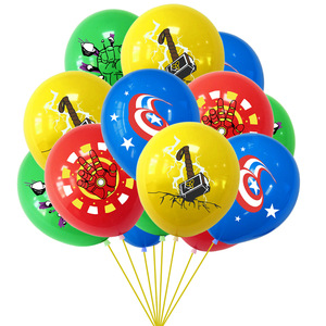 Fournitures pour Fête d'<span class=keywords><strong>Anniversaire</strong></span> d'Enfants, Ballons de Fête pour Garçons, Thème Héros, Bannière <span class=keywords><strong>Joyeux</strong></span> <span class=keywords><strong>Anniversaire</strong></span> Cartoon, Kits de Décoration pour la Maison - Product Image 2