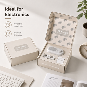 Boîte d'expédition personnalisée en gros avec insert découpé pour petits gadgets électroniques, emballage cadeau, directement de l'usine - Product Image 5